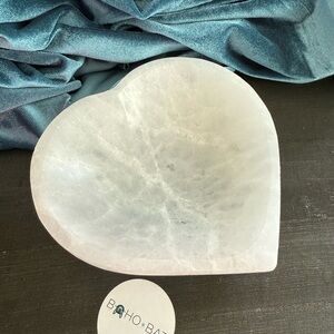Selenite Heart Charging Bowl 5.25 inches